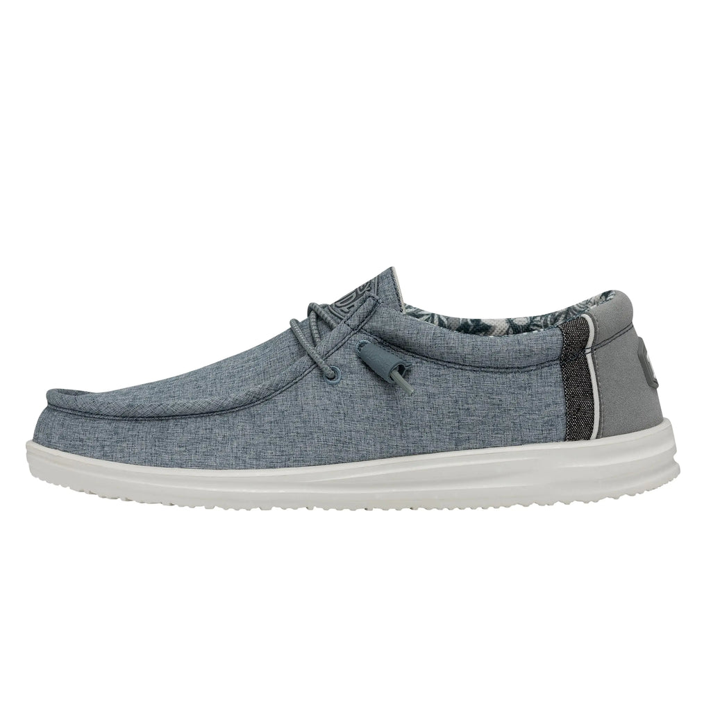 Hey Dude Mens Wally H2O Overcast Size 5 | Mens Shoes | Men Slip-on Loafers | Comfortable & Light-Weight