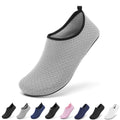 Racqua Water Shoes Lightweight Pool Wet Quick-Dry Aqua Socks Shoes Non-Slip Sea Shoes Beach Swim Shoes for Men Women Grey 10-11 Women/9-10 Men