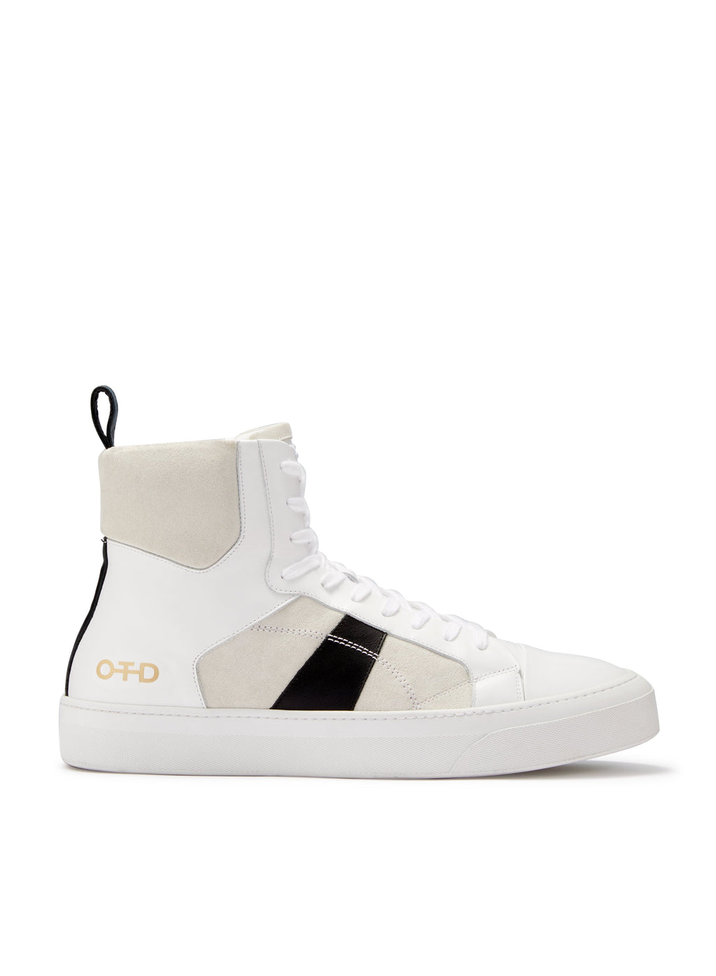 Hi-Top Zip Sneaker (White)