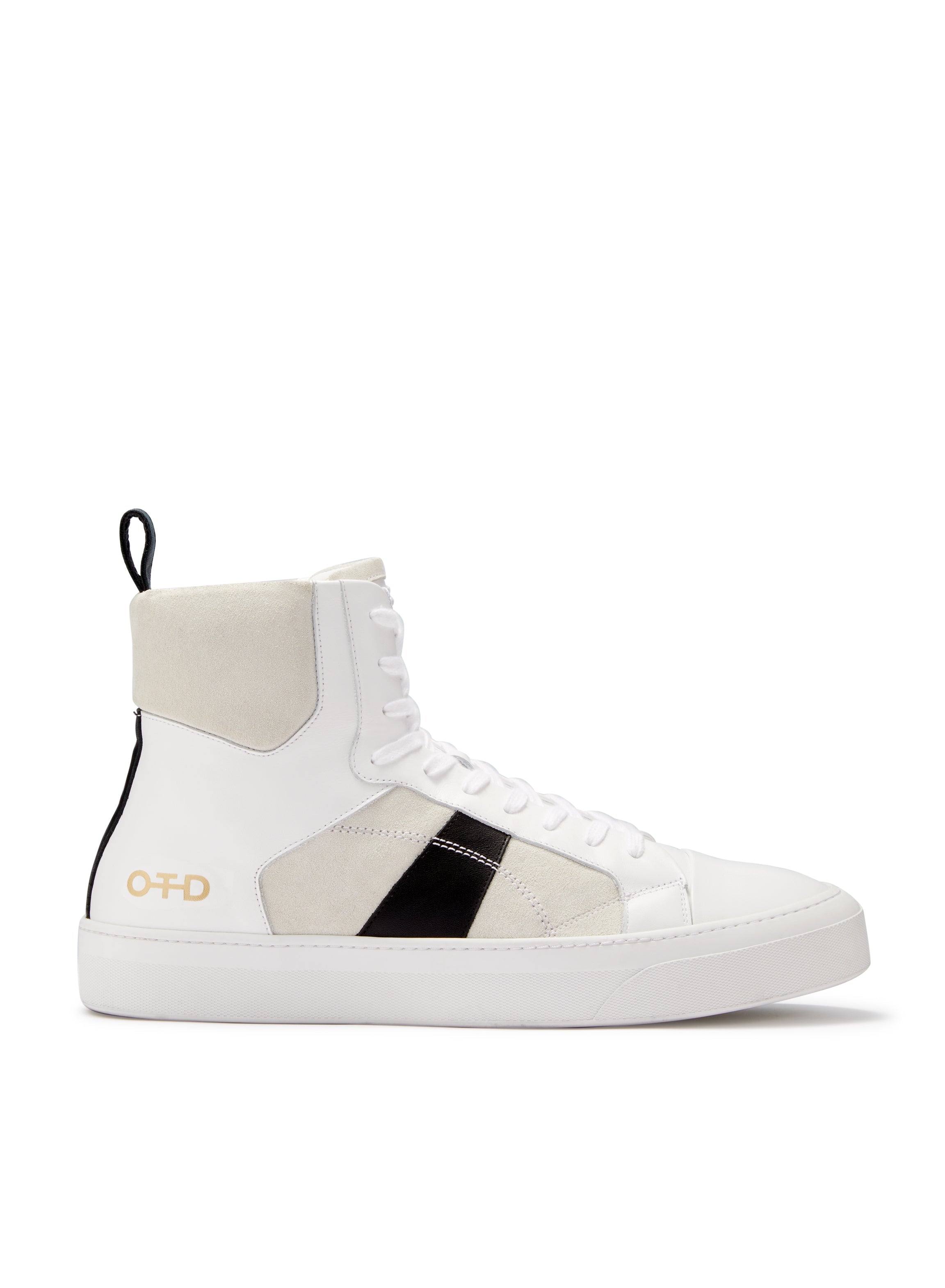 Hi-Top Zip Sneaker (White)