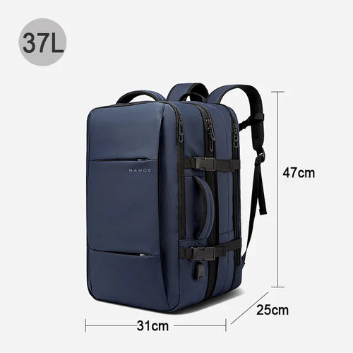 BANGE Travel Backpack Men Business Backpack School Expandable USB Bag