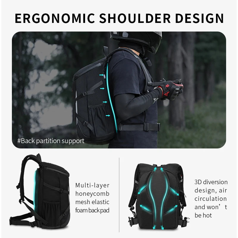 Waterproof Motorcycle Backpack Outdoor Sports Moto Biker Cycling