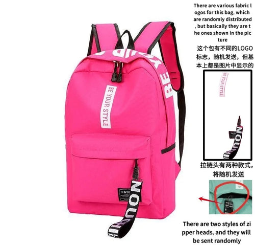 Fashion trend backpack backpack for men and women junior high school