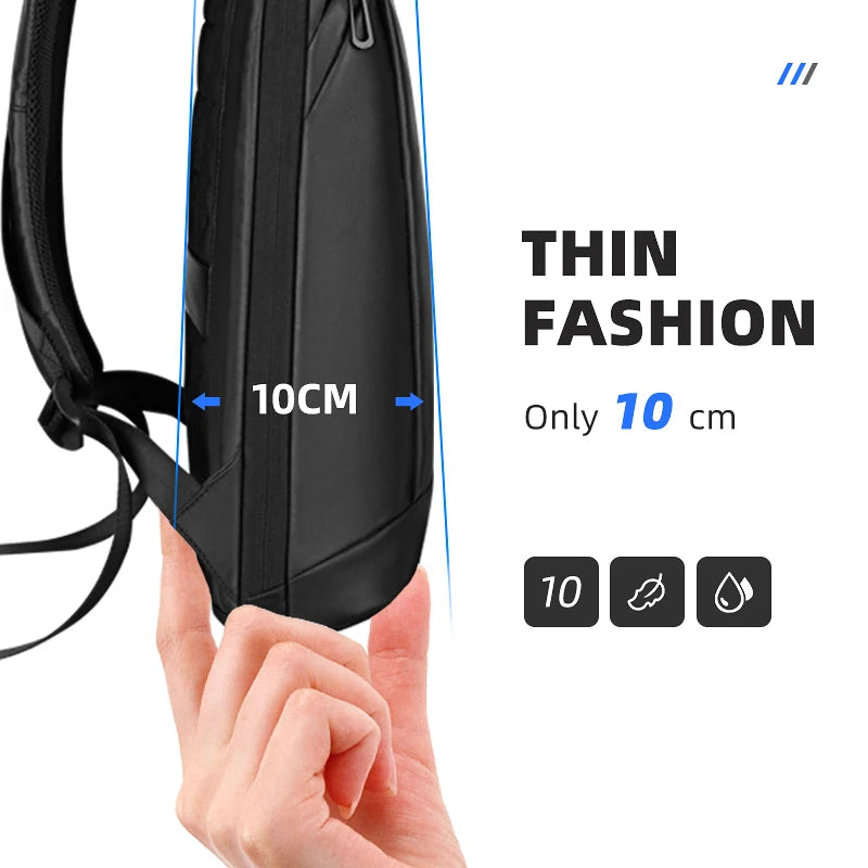 MARK RYDEN Thin Backpack For Laptop 15.6in Waterproof Minimalist