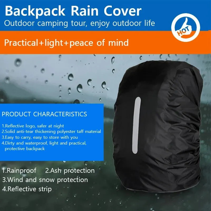 Backpack Rain Cover 20-70L Outdoor Camping Hiking Mountaineering Dust