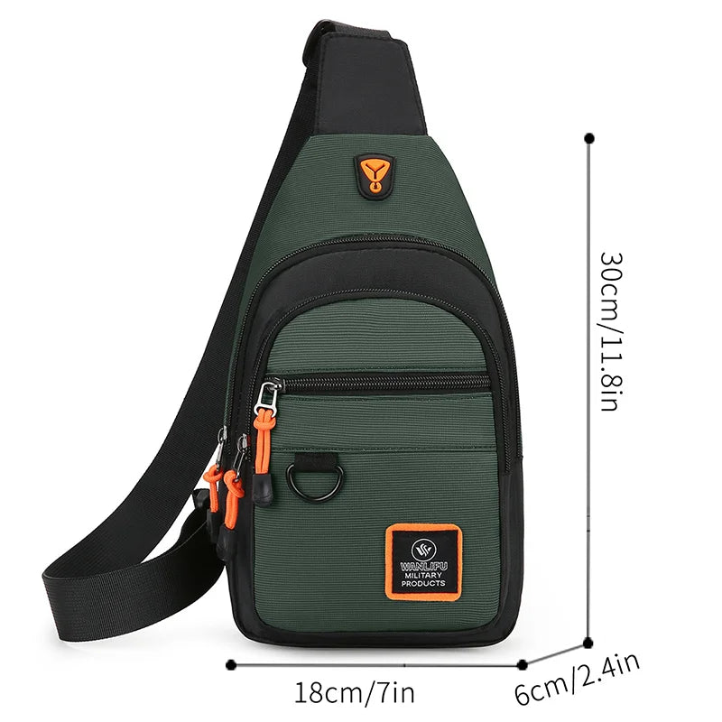 Fashion men's chest bag-lightweight crossbody shoulder bag,