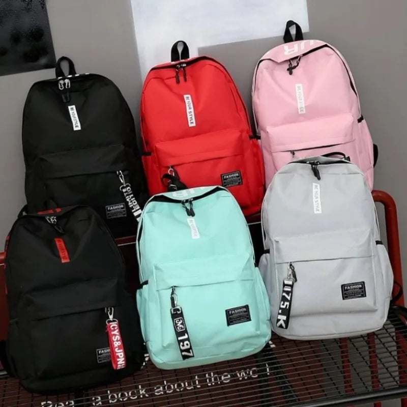 Fashion trend backpack backpack for men and women junior high school
