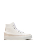 Hi Top Derby Suede and Leather Sneaker