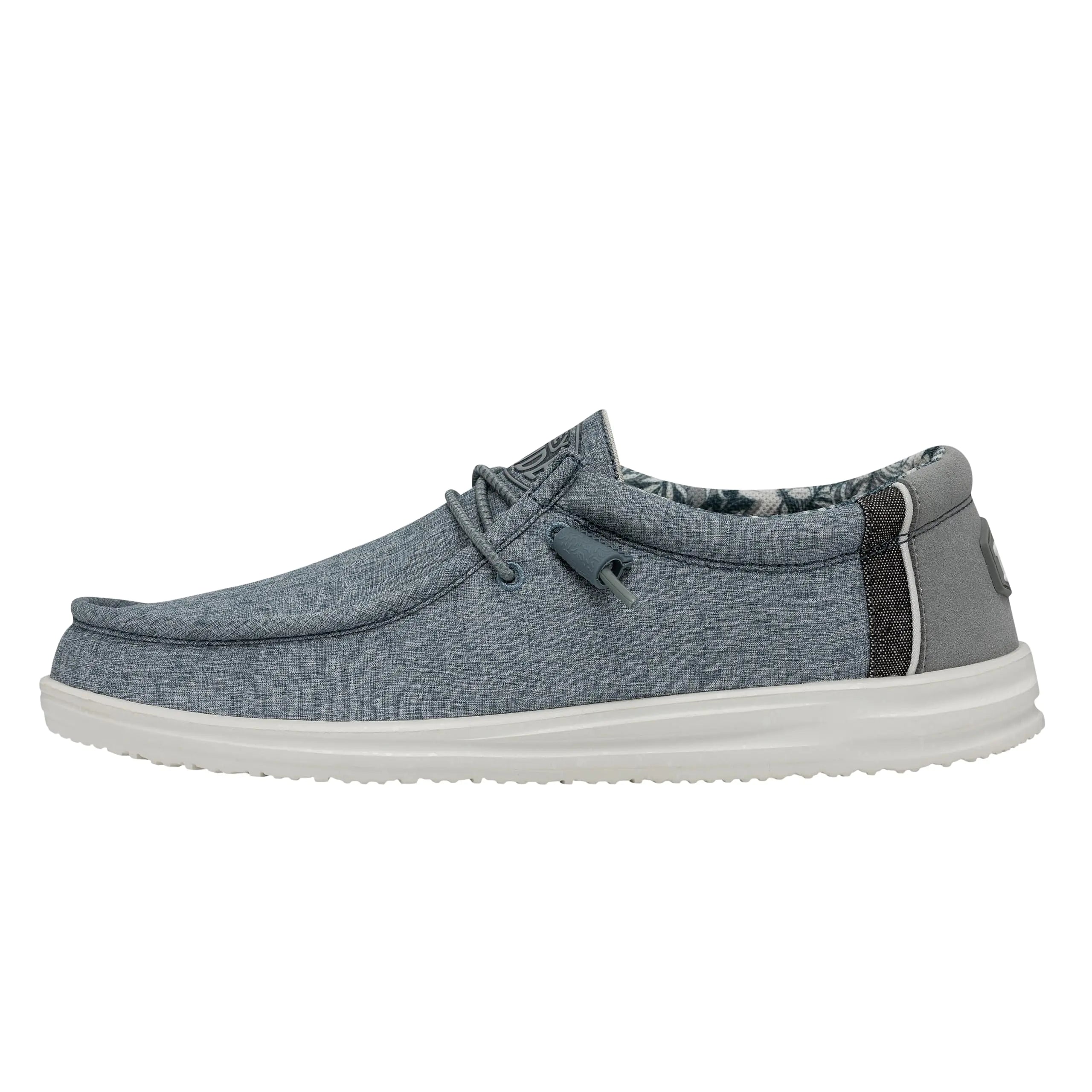 Hey Dude Mens Wally H2O Overcast Size 5 | Mens Shoes | Men Slip-on Loafers | Comfortable & Light-Weight