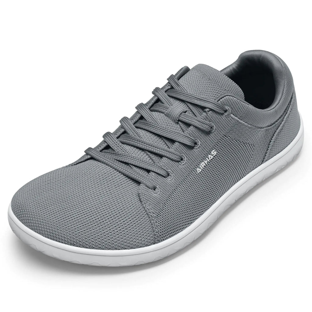 AIRHAS Mens Barefoot Wide Toe Box Shoes Lightweight Walking Shoes Flexible Zero Drop Sneakers for Men Summer Minimalist Casual Shoes(Dark Grey11.0)
