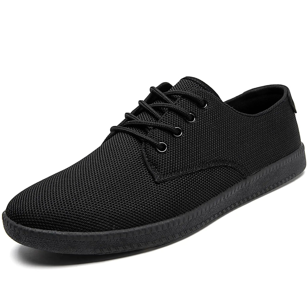 YRLTYO Mens Casual Dress Shoes - for Men Slip On Shoes for Men Black Business Casual Sneakers for Men Loafers Breathable Mesh Gym Workout Tennis Shoes Running Shoes Walking Shoes Black Size 6